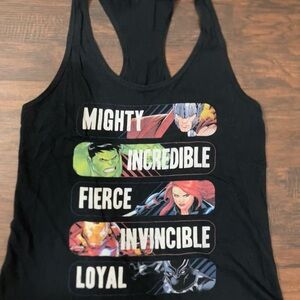 Marvel Women's Black Superhero Tank Top